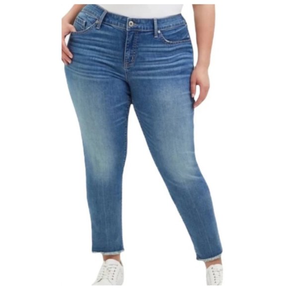 torrid Denim - Torrid Premium Boyfriend Medium Wash Stretch Jeans Size 14 Style 10245678